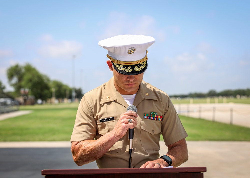 Recruiting Station San Antonio Change of Command Ceremony