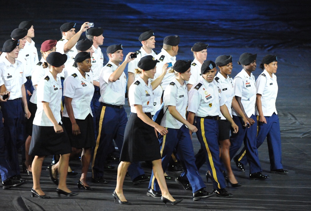 U.S. Military Contingent Marches in 5th CISM Military World Games Opening Ceremony