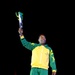 Pele, Brazilian Soccer Legend, Lights Cauldron at Military World Games Opening Ceremony