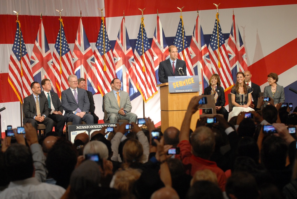 Prince William Attends Veteran and Spouse Hiring Fair in California