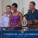 Obama Celebrates Independence Day with Troops and Family at White House