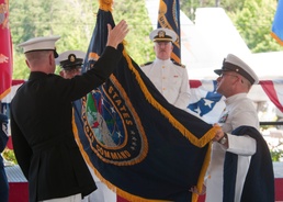 U.S. Strategic Command Flag Unfurled at Joint Warfare Analysis Center Transition Ceremony