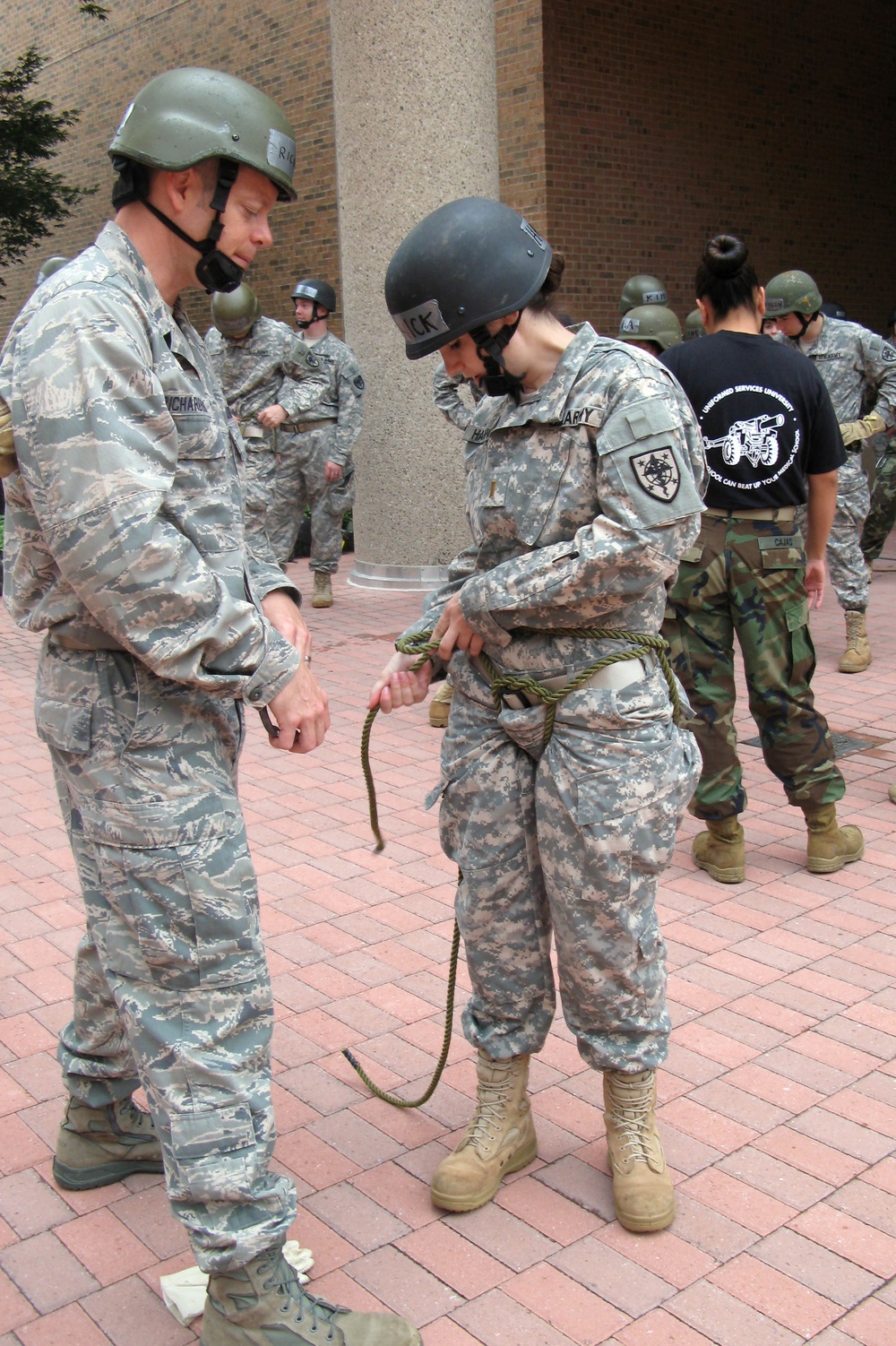 Future Military Medics Hone Rappelling Skills