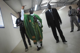 Haitian Priest Blesses New Agricultural Vocational School Built by U.S. Troops