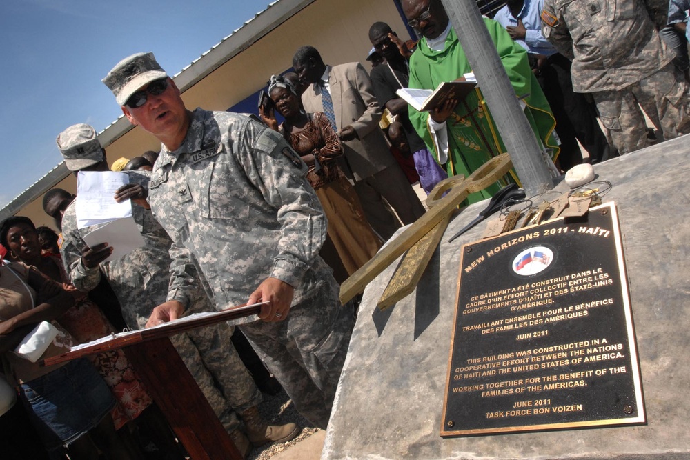 U.S. Army Delivers New School and Medical Clinic to Haitian Community