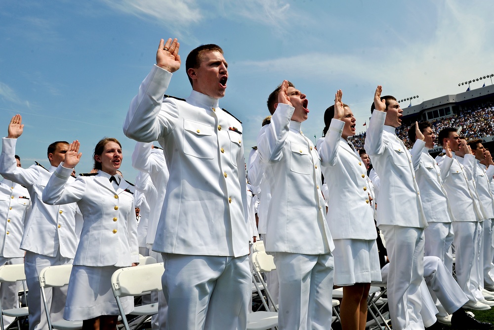 U.S. Naval Academy Cadets Take Oath of Enlistment
