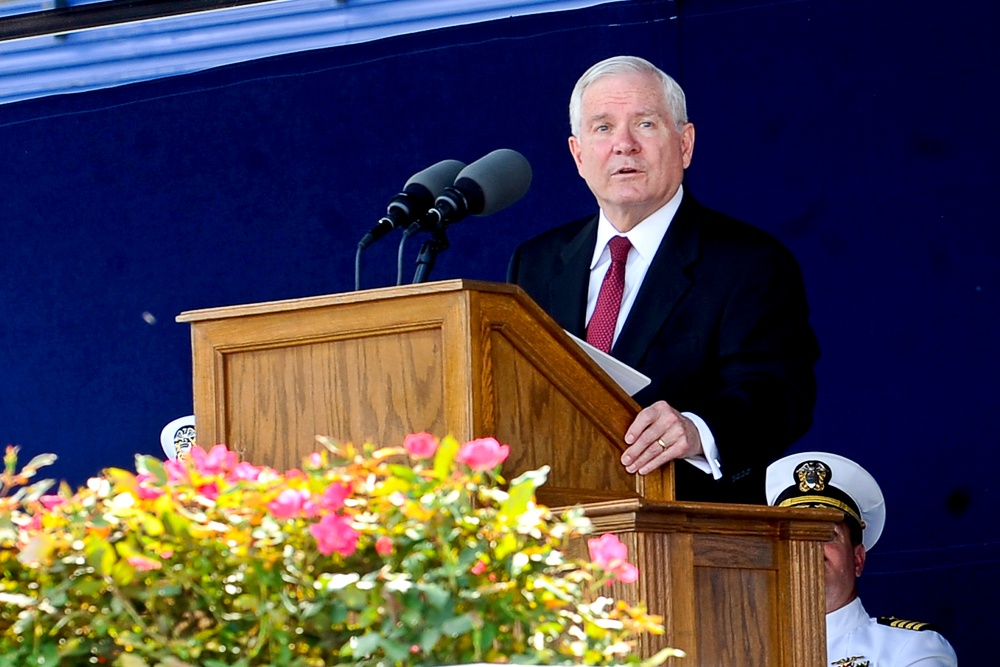 Defense Secretary Addresses Naval Academy Graduates