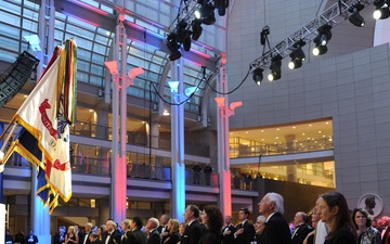 Military Color Guard Presents Colors at Reagan Centennial Gala