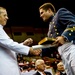 Mullen Congratulates VMI Cadet at Commencement