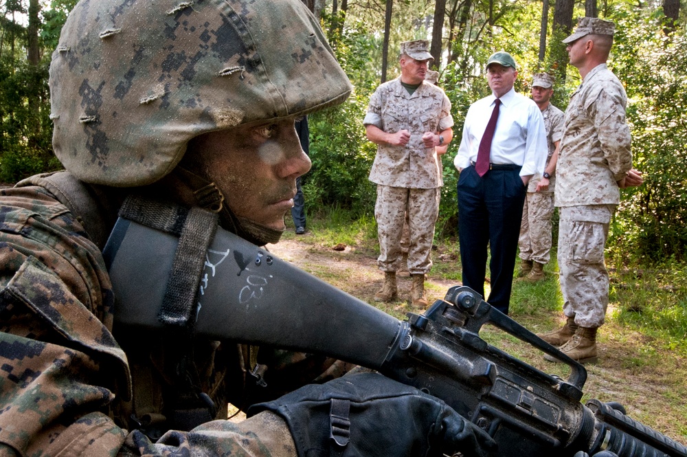 Marine Recruit Undergoes Final Test at Parris Island
