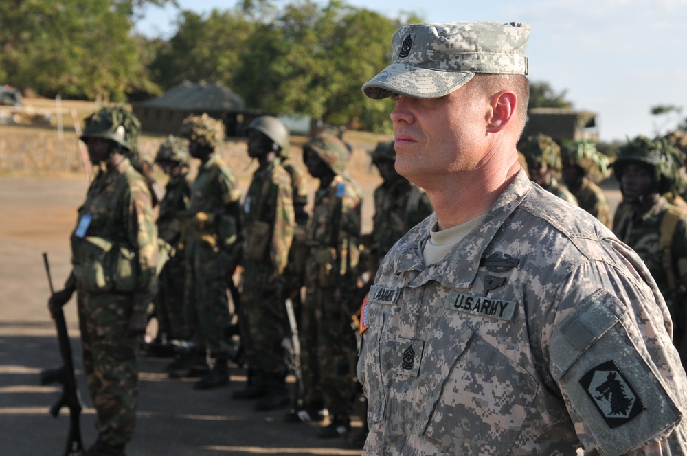 Illinois National Guard Sergeant Major Participates in Closing Ceremonies for Medreach 11 in Malawi