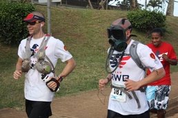 Wounded Warrior Completes North Shore Marathon with Support