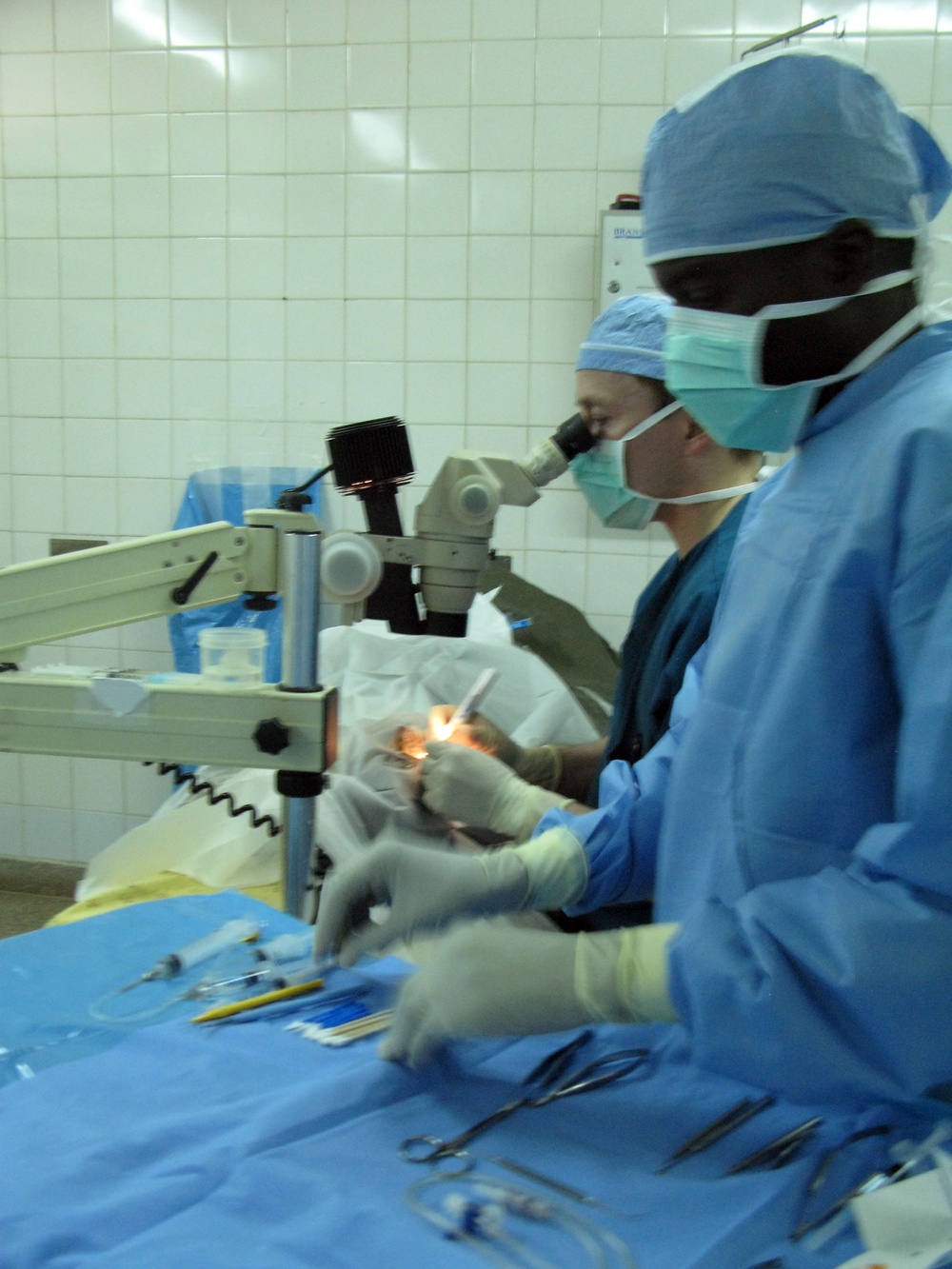 Physician Volunteers Time for Humanitarian Cataract Surgery in Malawi