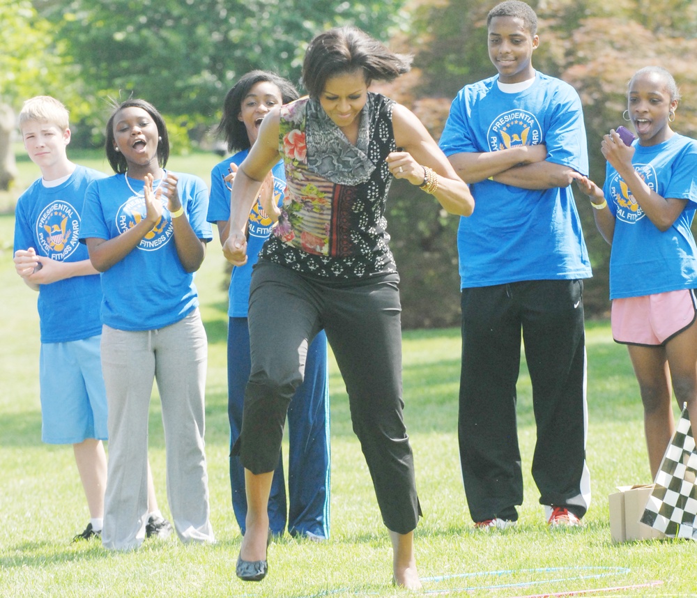 First Lady Promotes Fitness at White House Event