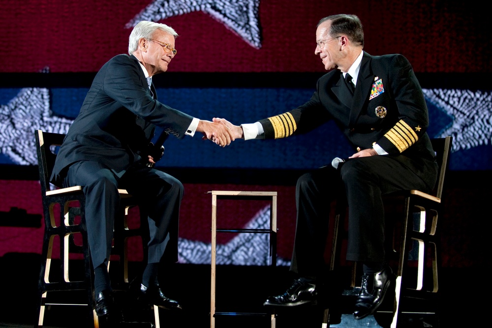 Mullen Thanks Brokaw at Robin Hood Foundation Gala