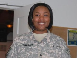 Army Spc. Turquoise Dawson Serves as Chapel Usher at Bagram Airfield