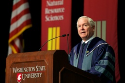 Defense Secretary Delivers Commencement Address at Washington State University