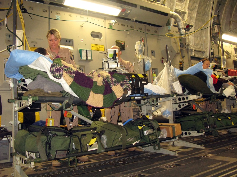Air Force Nurse Provides Critical Care to Wounded Warrior in Afghanistan