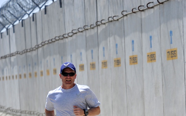 Air Force Colonel Runs Halfway Around the World During Deployments