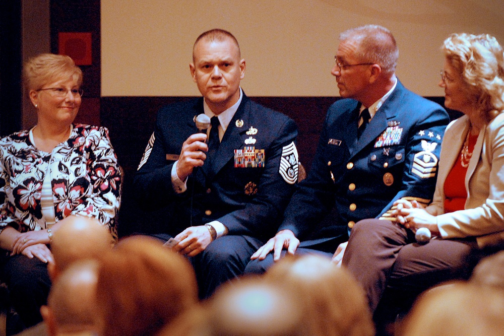 Air Force's Top Enlisted Leader Addresses Family Support Professionals