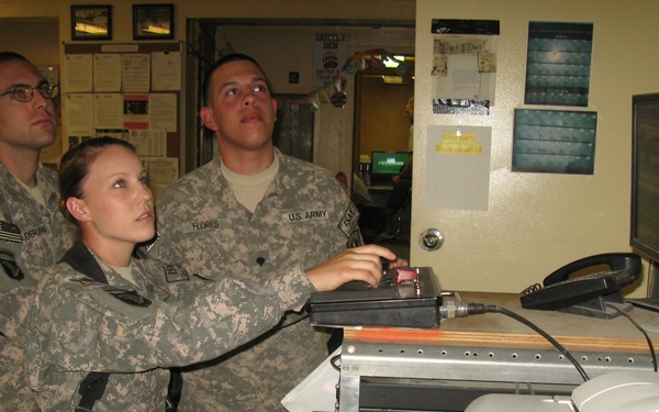 Army Soldiers Monitor Airfield Security at Bagram, Afghanistan