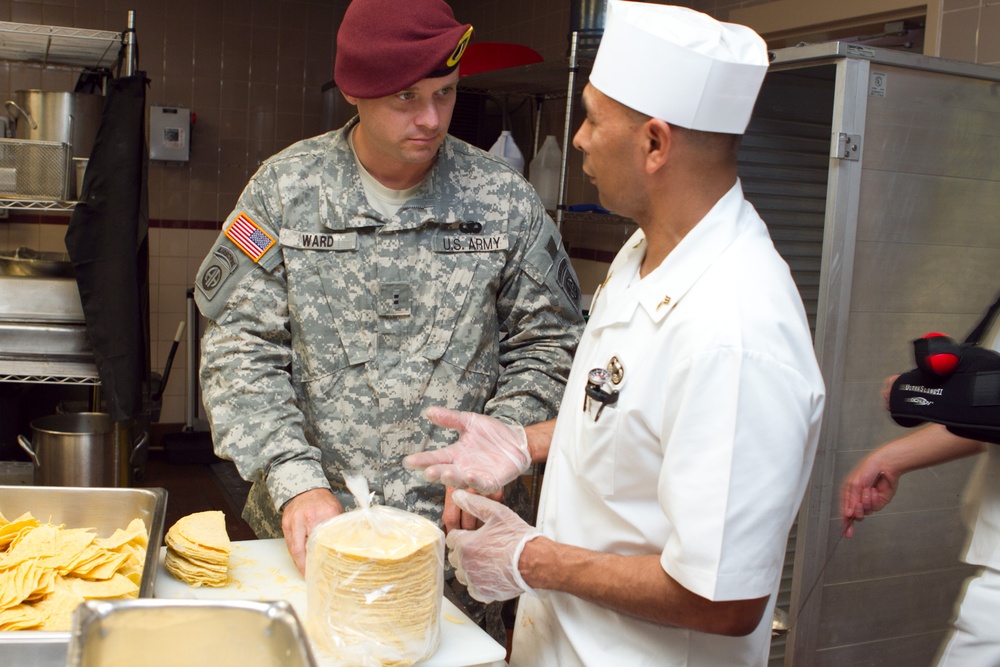 Army Chief Warrant Officer Mentors Cook at Fort Bragg
