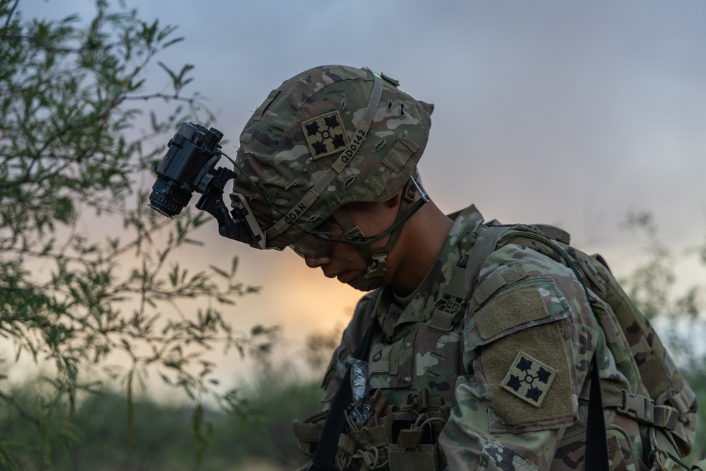 2nd Battalion, 12th Infantry Regiment conducts a patrol to support southern border mission