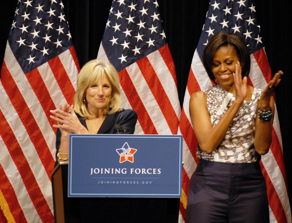 First Lady, Dr. Biden Greet Sesame Street Muppets at Ohio Event