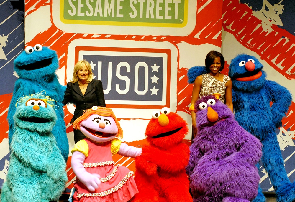 First Lady, Dr. Biden Join Sesame Street Cast for &quot;Joining Forces&quot; Event