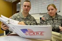 Military Police Officers Teach Drug Resistance Education on National D.A.R.E. Day
