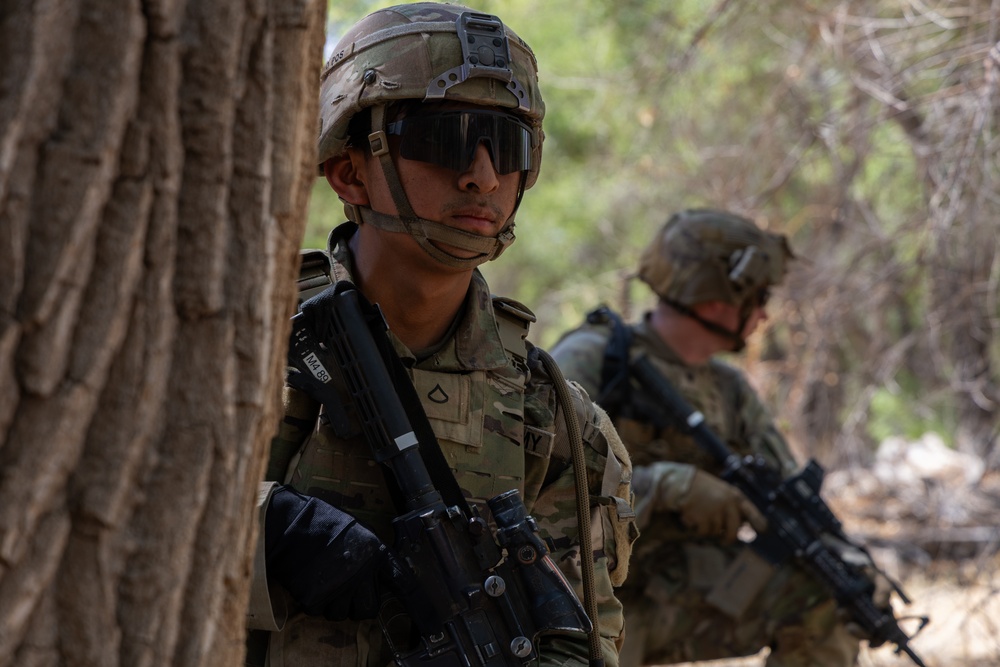 2nd Battalion, 12th Infantry Regiment conducts a patrol to support southern border mission