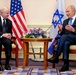 U.S. Defense Secretary Meets with Israeli President in Tel Aviv