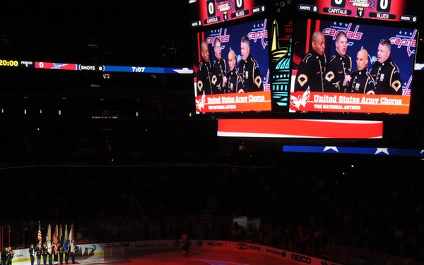 Service Members Honored at Capitals' Military Appreciation Night