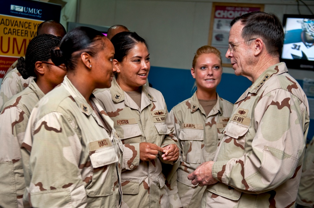 Adm. Mike Mullen Visits U.S. Troops in Djibouti