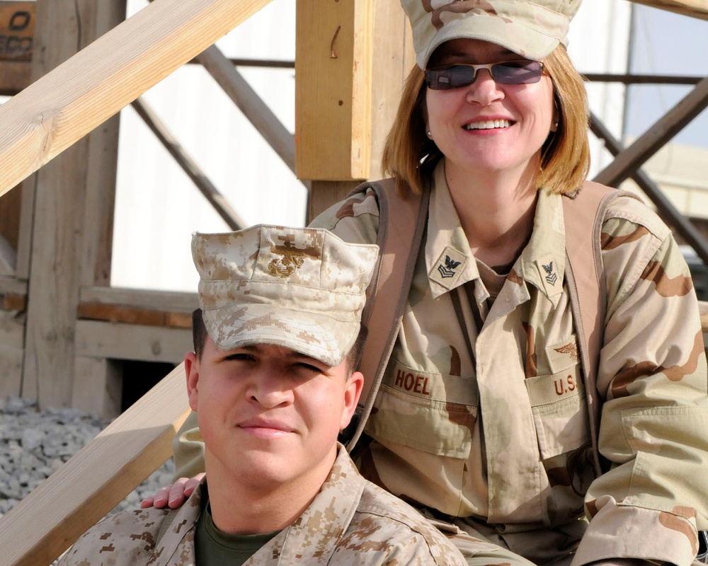 Mother and Son Deployed Together in Afghanistan