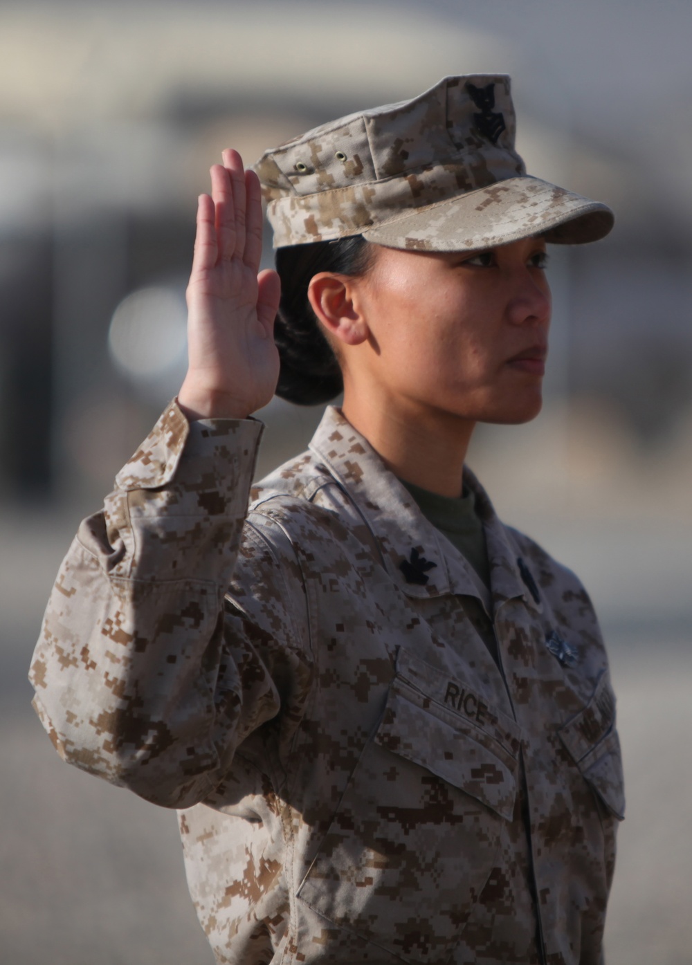 Navy Petty Officer Reenlists for Six More Years in Afghanistan