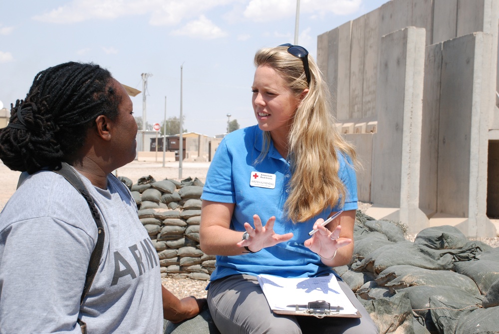 Red Cross Staffer Aids Soldier in Iraq