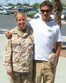 Navy Lt. Megan Field Poses with Boyfriend Before Iraq Deployment