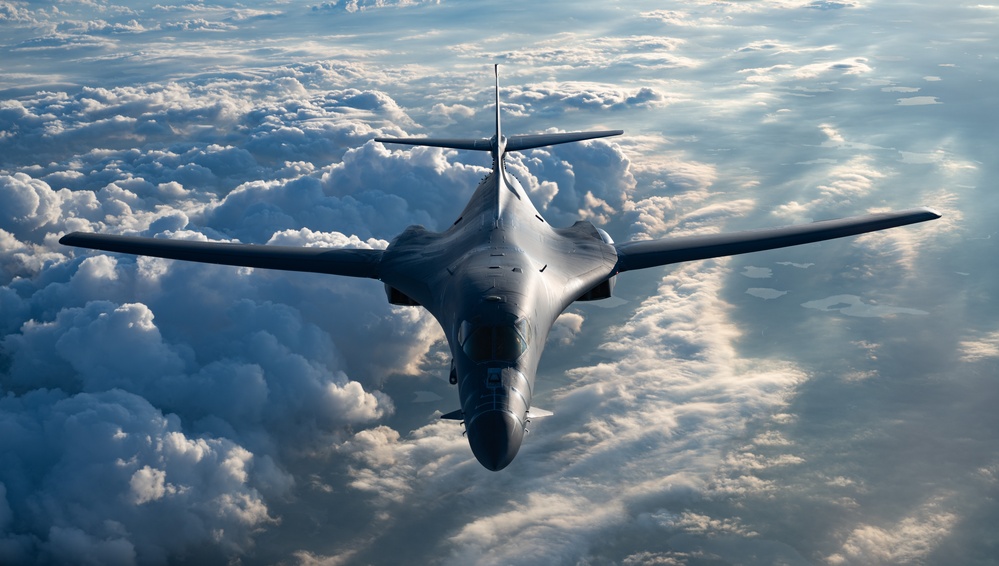 B-1B Lancer soars over the United States