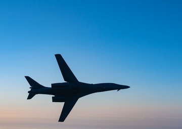 B-1B Lancer soars over the United States