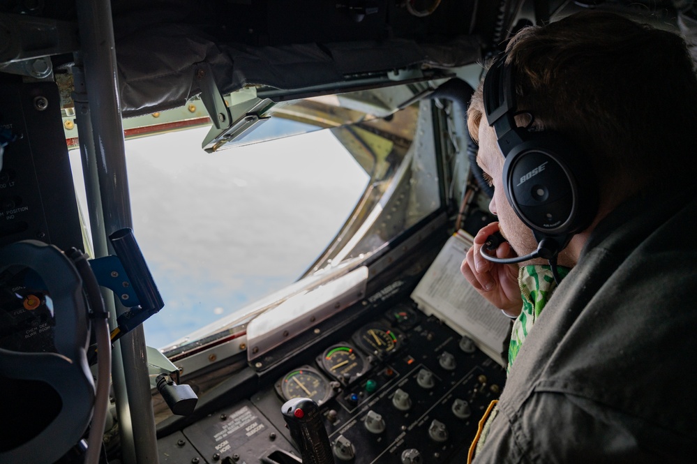 B-1B Lancer soars over the United States