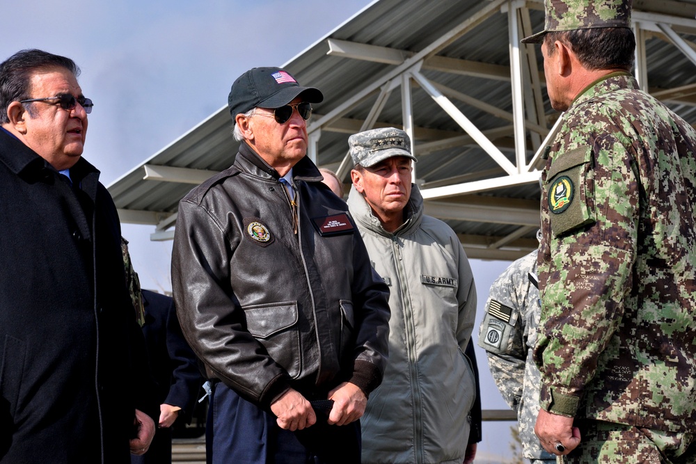 U.S. and Afghan Officials Tour Kabul Military Training Center