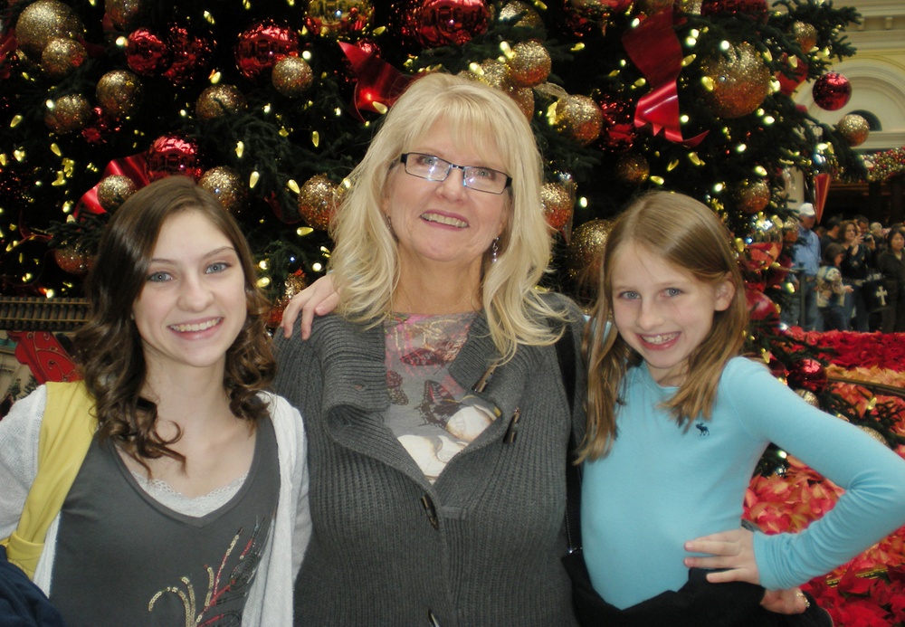 Military Mom Spends Holidays with Granddaughters