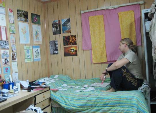 Navy Lt. Megan Field Finds Comforts of Home in Iraq Care Packages