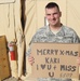 Soldier Sends Holiday Greeting to Wife from Afghanistan