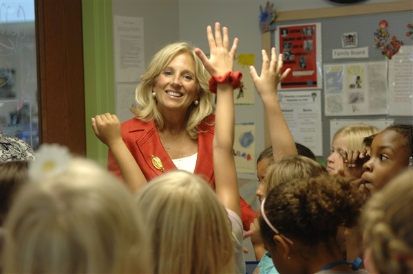 Dr. Jill Biden Engages with Children at Fort Drum School Age Center