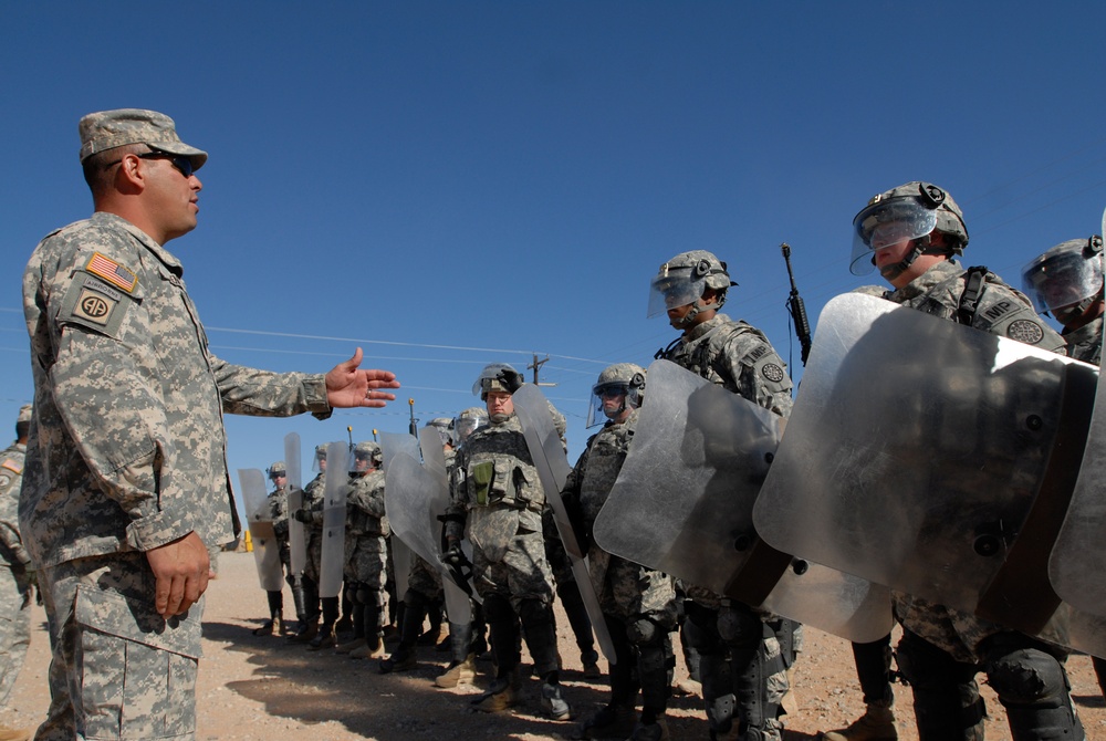 Army National Guard Trains for Riot Control in New Mexico