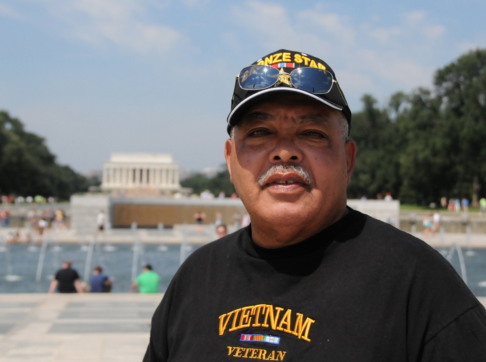 Vietnam Veteran Visits National Mall in Washington, D.C.