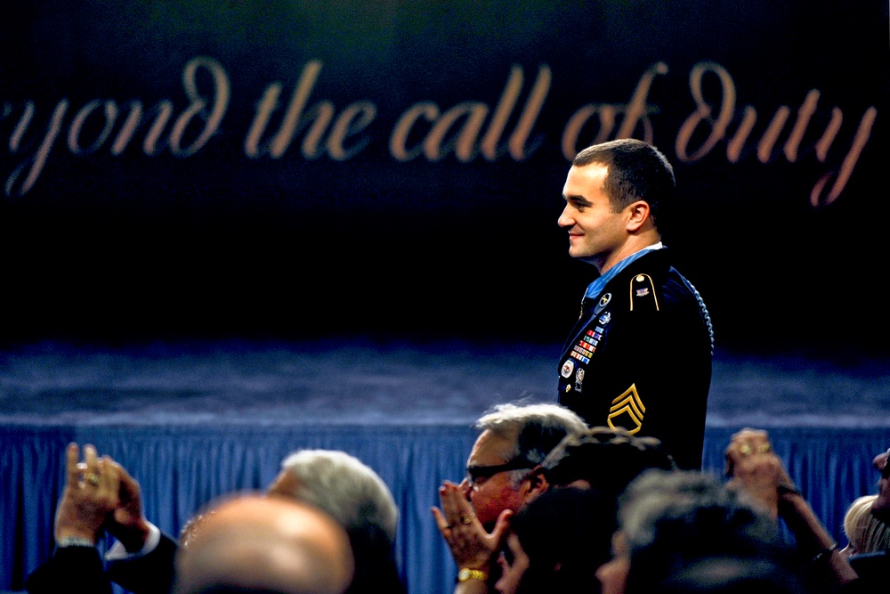 Army Staff Sgt. Salvatore Giunta Inducted into Hall of Heroes
