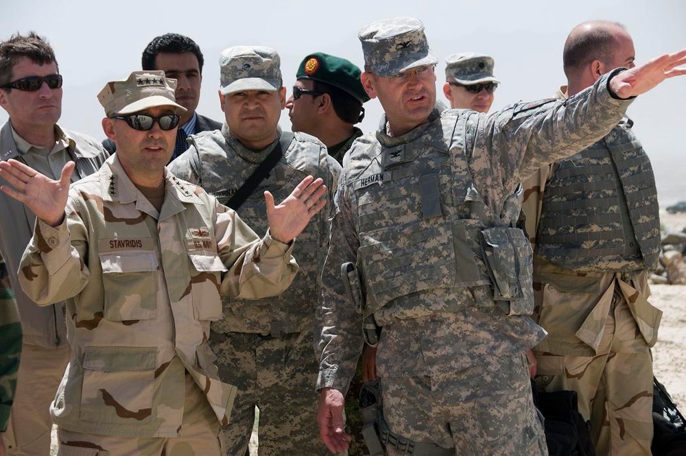 South Dakota National Guard Colonel Briefs NATO Commander on Afghan Army Training
